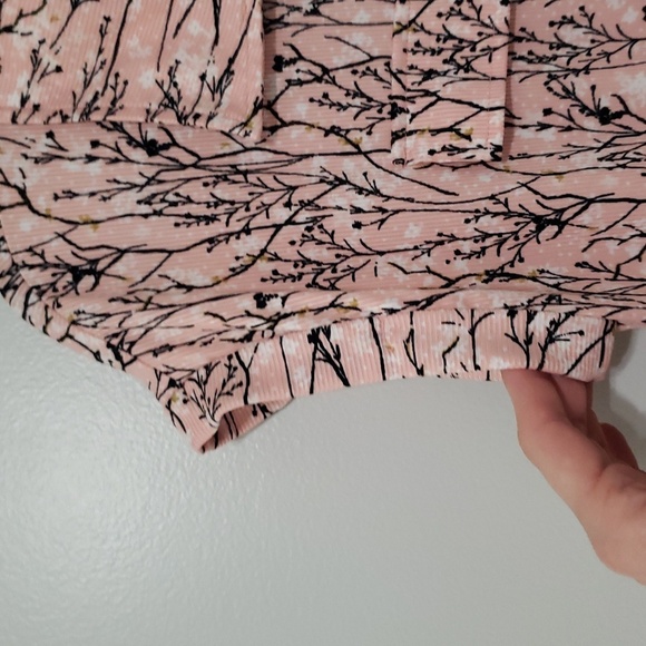 LuLaRoe Midi Floral Dress XS Pink Soft Chore Cottage Minimalist * Missing Belt - Picture 7 of 16